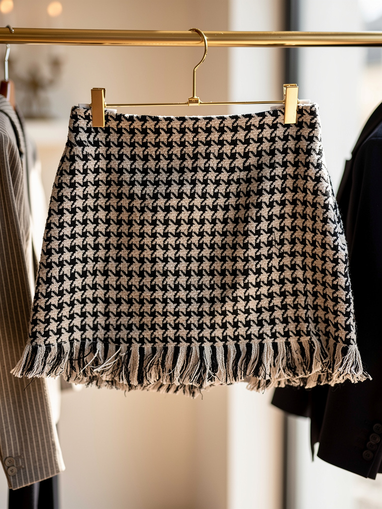 Hayley Mini Skirt with Fringes