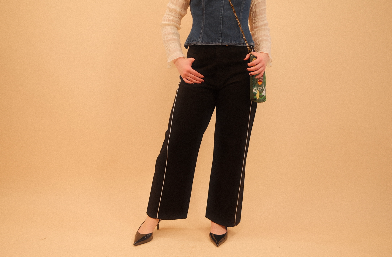 Benny Black Barrel Jean