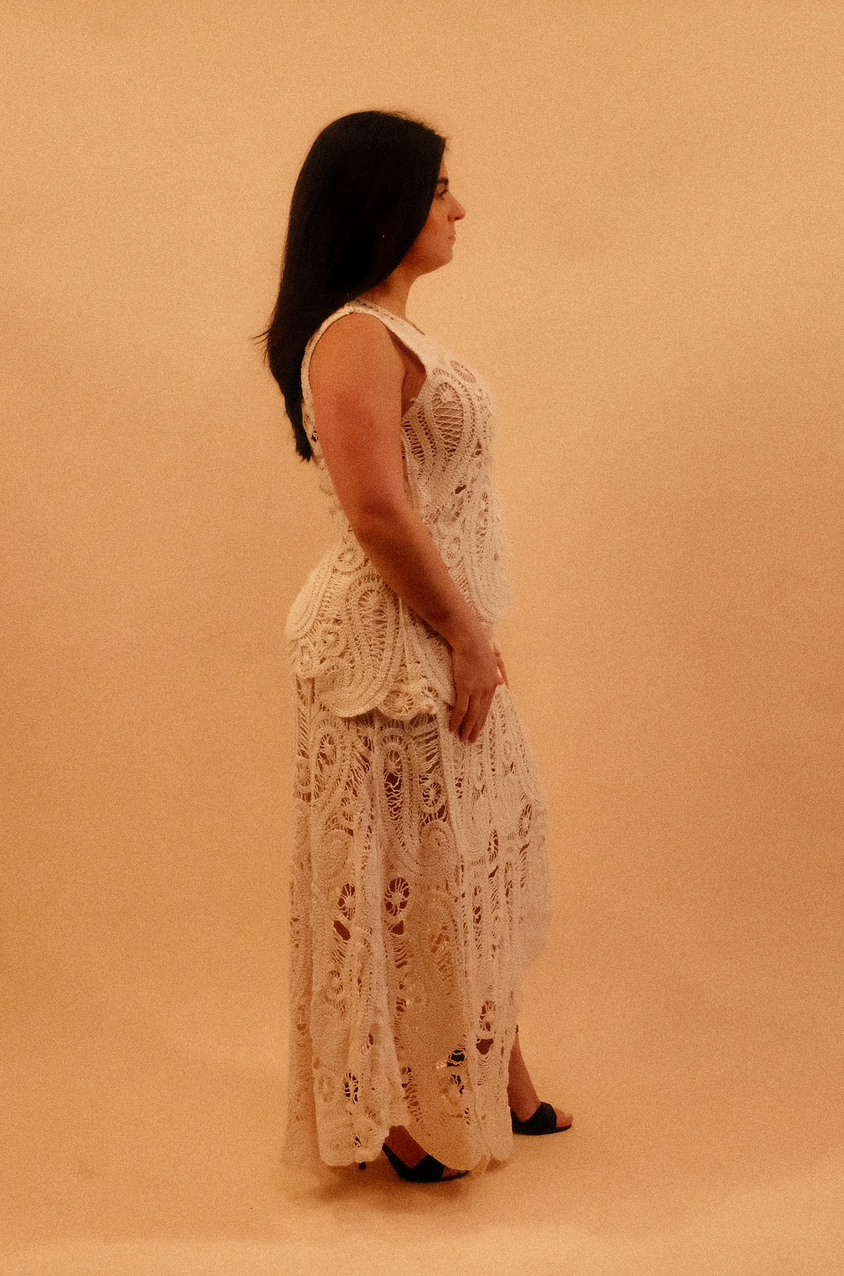 Frances & Mary Crochet Knit Top and Skirt (Sold as a set only)