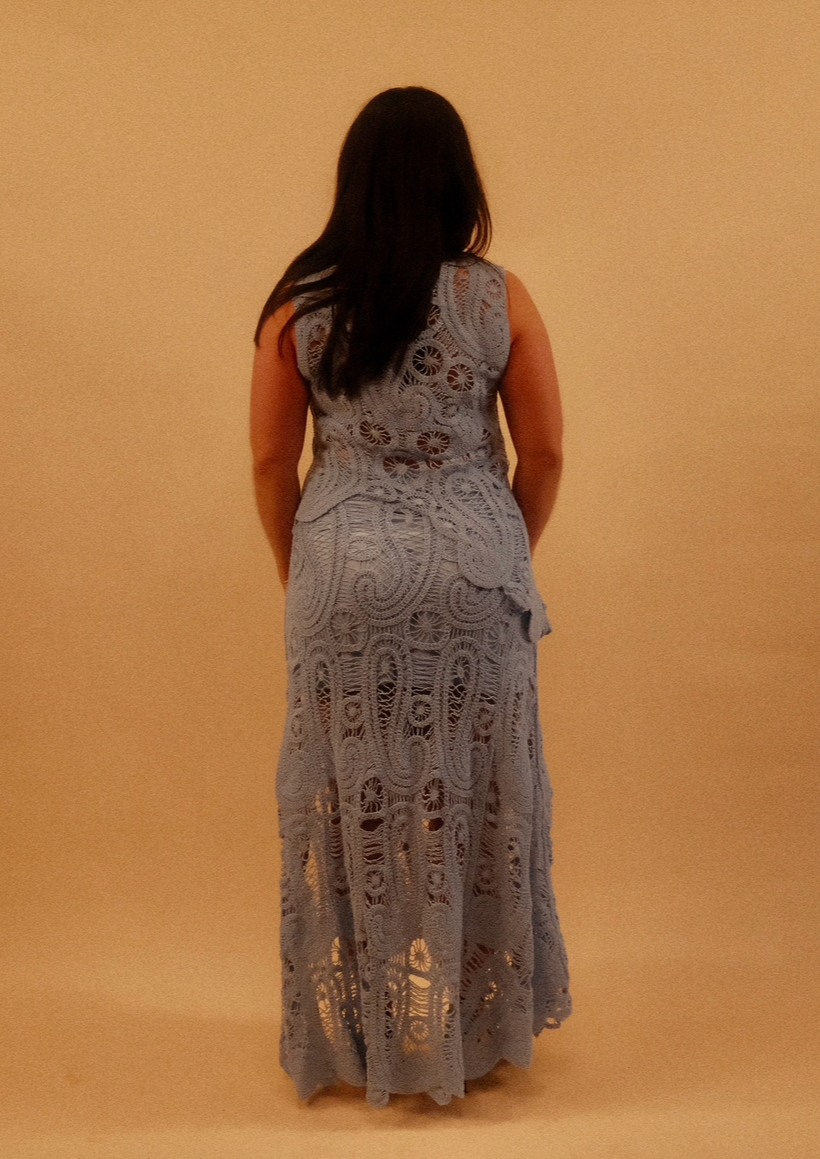Frances & Mary Crochet Knit Top and Skirt (Sold as a set only)