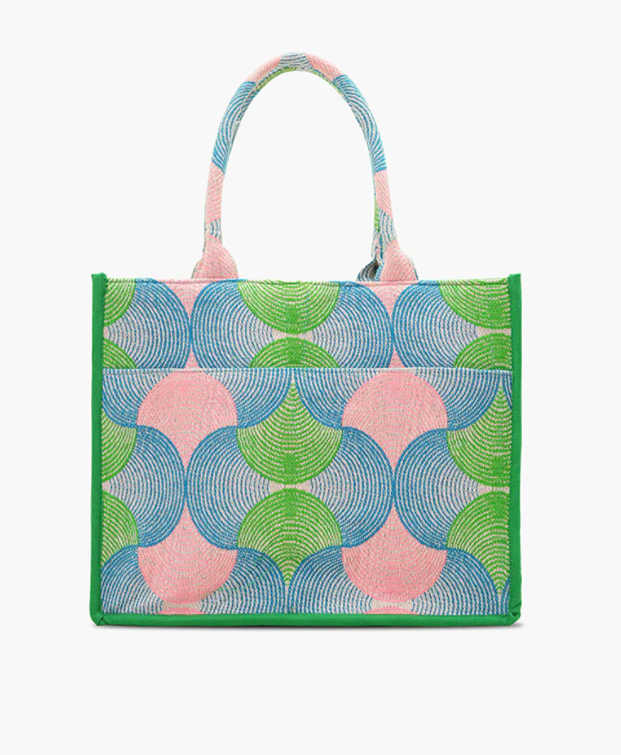 Mahjong Muse Hand Beaded Tote