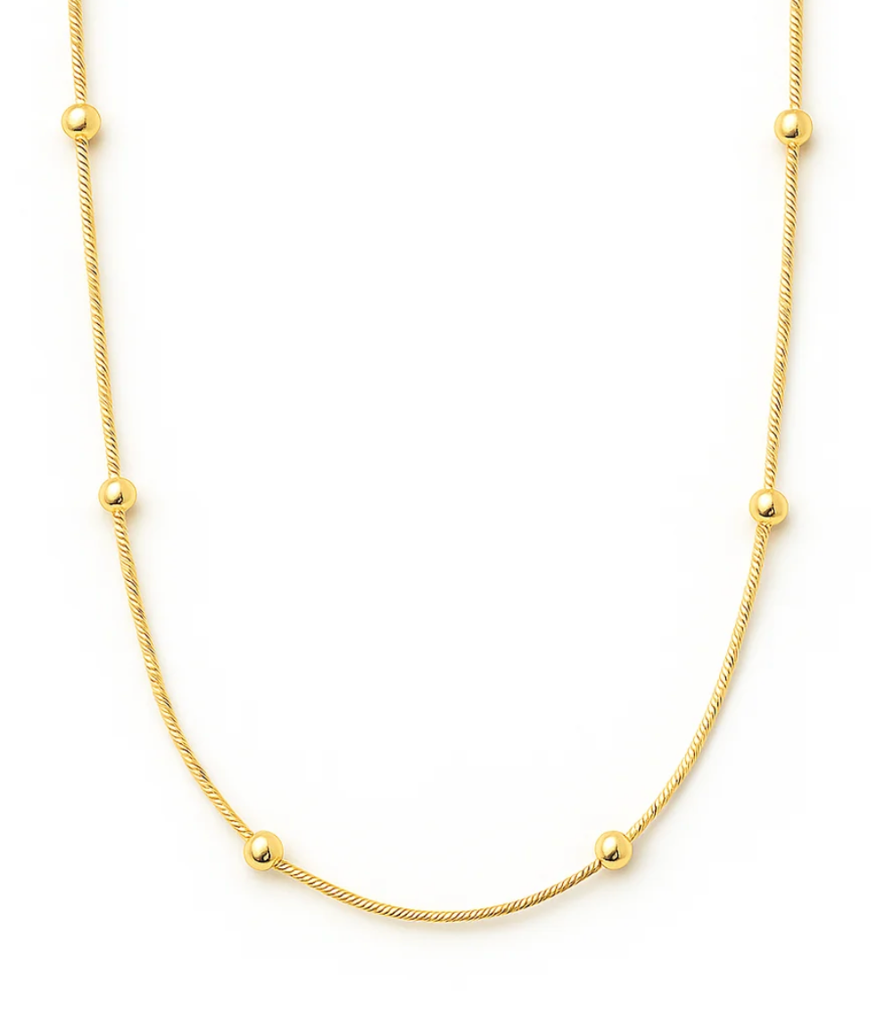 Beaded Ball Chain Necklace