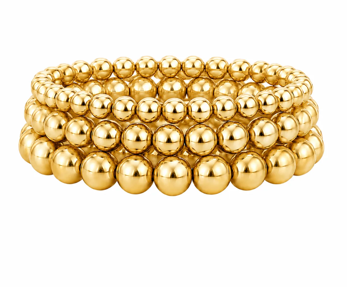 Jane Beaded Triple Bracelet