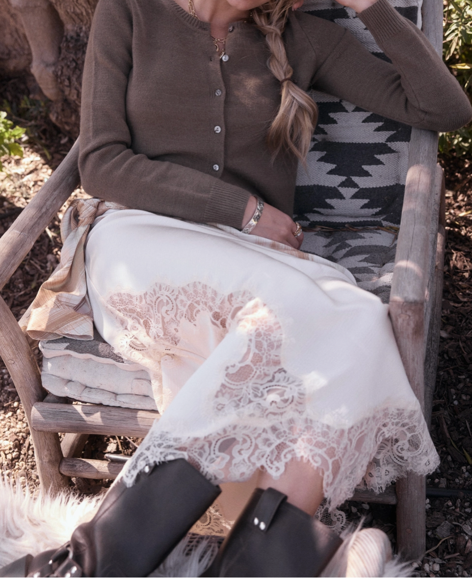 Hayden Lace Midi Skirt