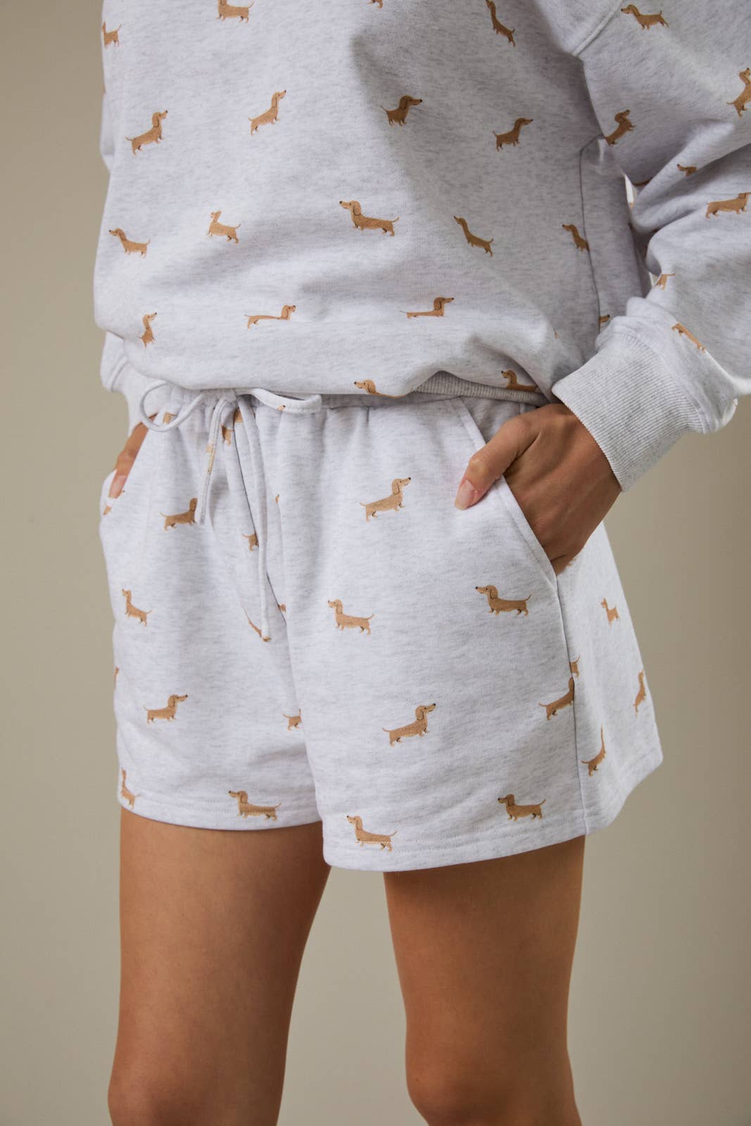 Dachshund High Waist Sweatshorts