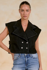 Wren Sleeveless Structured Top