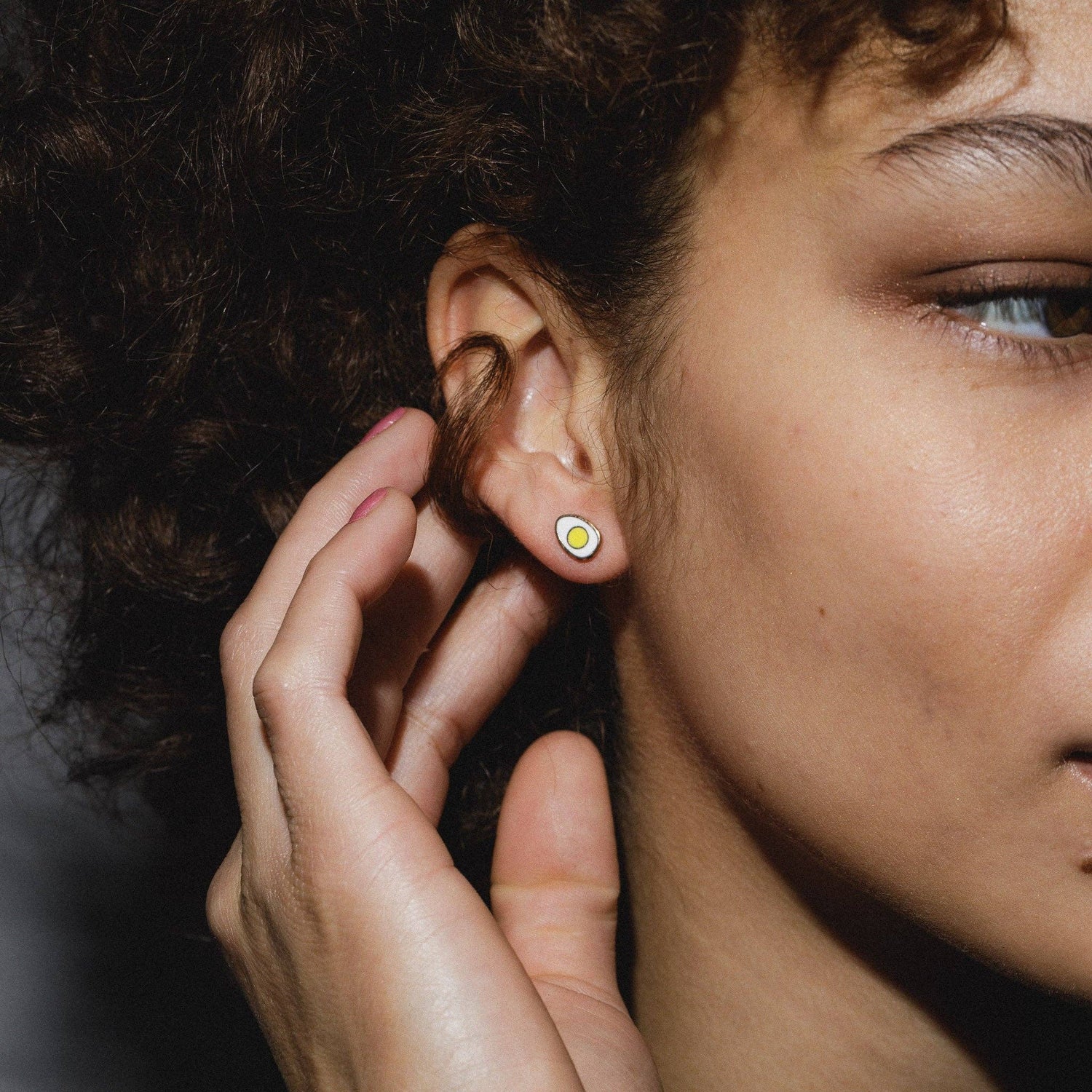 Sunny Side Egg Studs