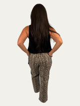 Jasper Vintage Straight Snake Print Jean