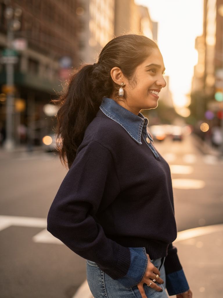 Neha Long Sleeve Sweater