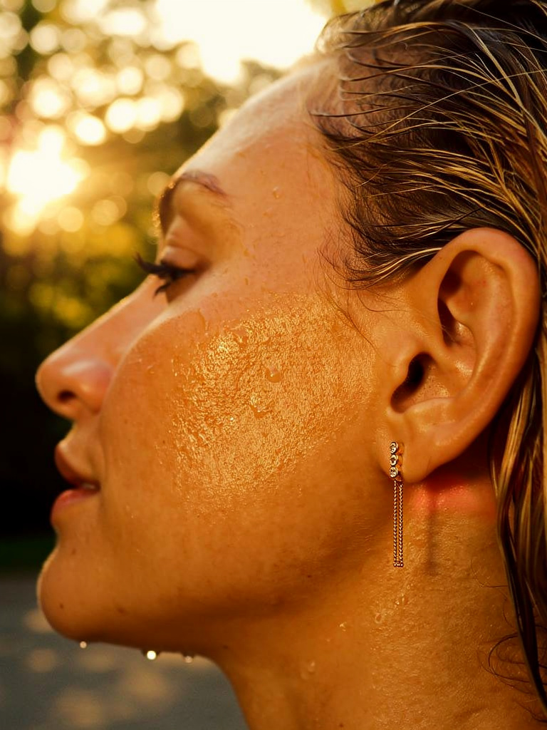 Asymmetrical Chain Stud Earring