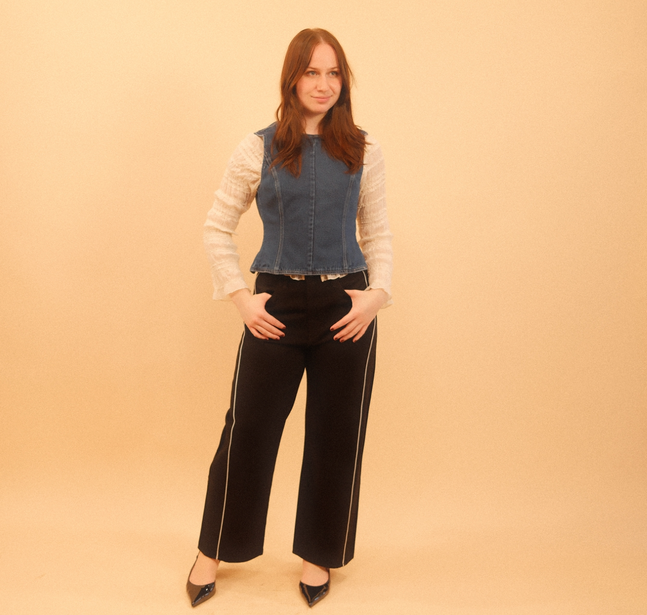 Benny Black Barrel Jean