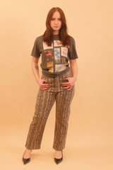 Jasper Vintage Straight Snake Print Jean