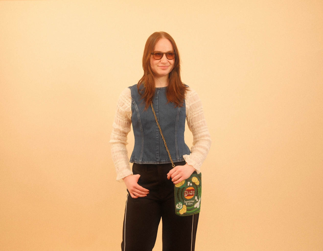 Sour Cream & Onion Beaded Crossbody Bag