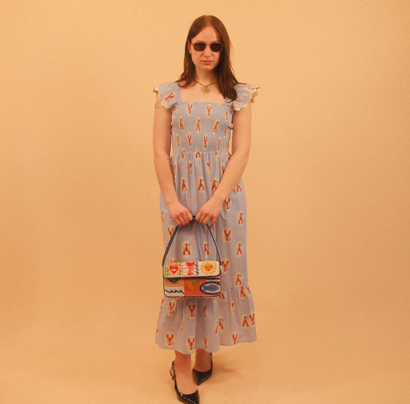 Maine Beaded Shoulder Bag