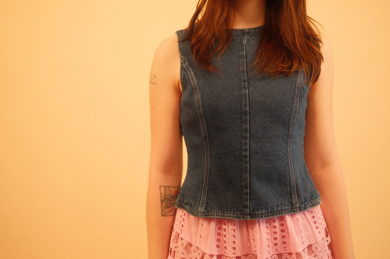 Becky Denim Top