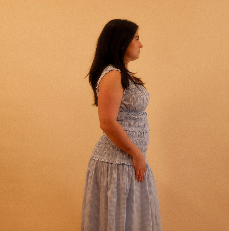 Adora Gingham Maxi Dress