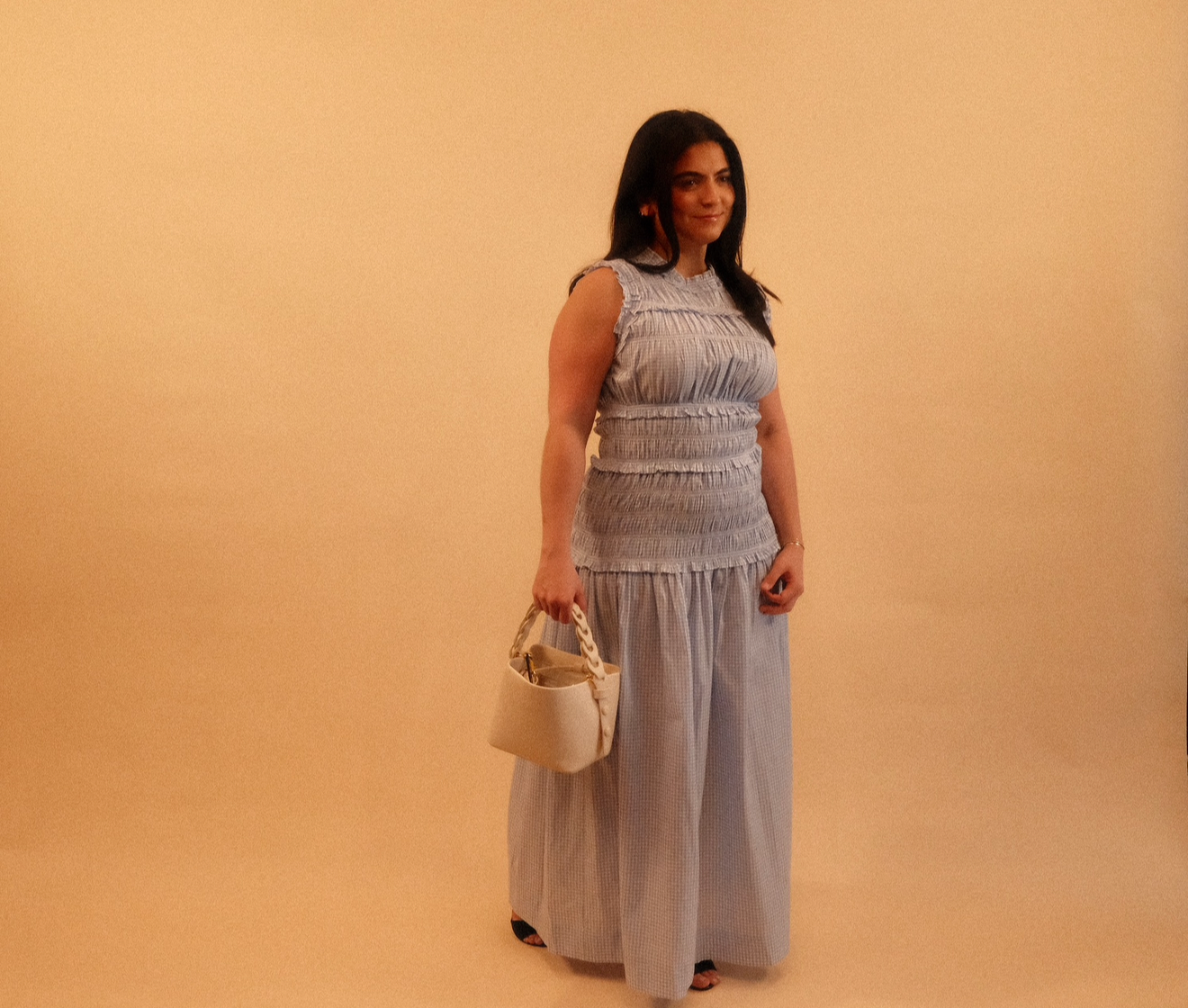 Adora Gingham Maxi Dress