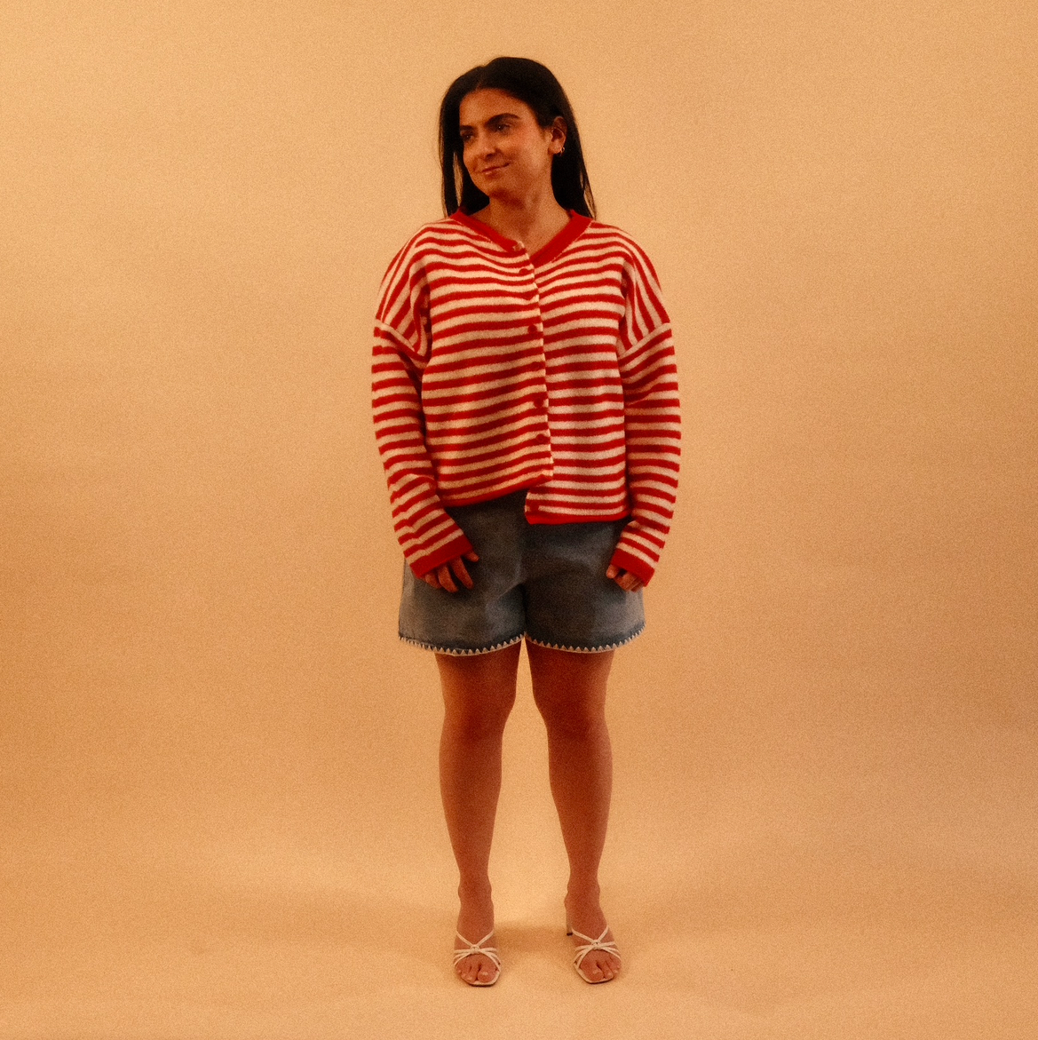 Walda Stripped Cardigan