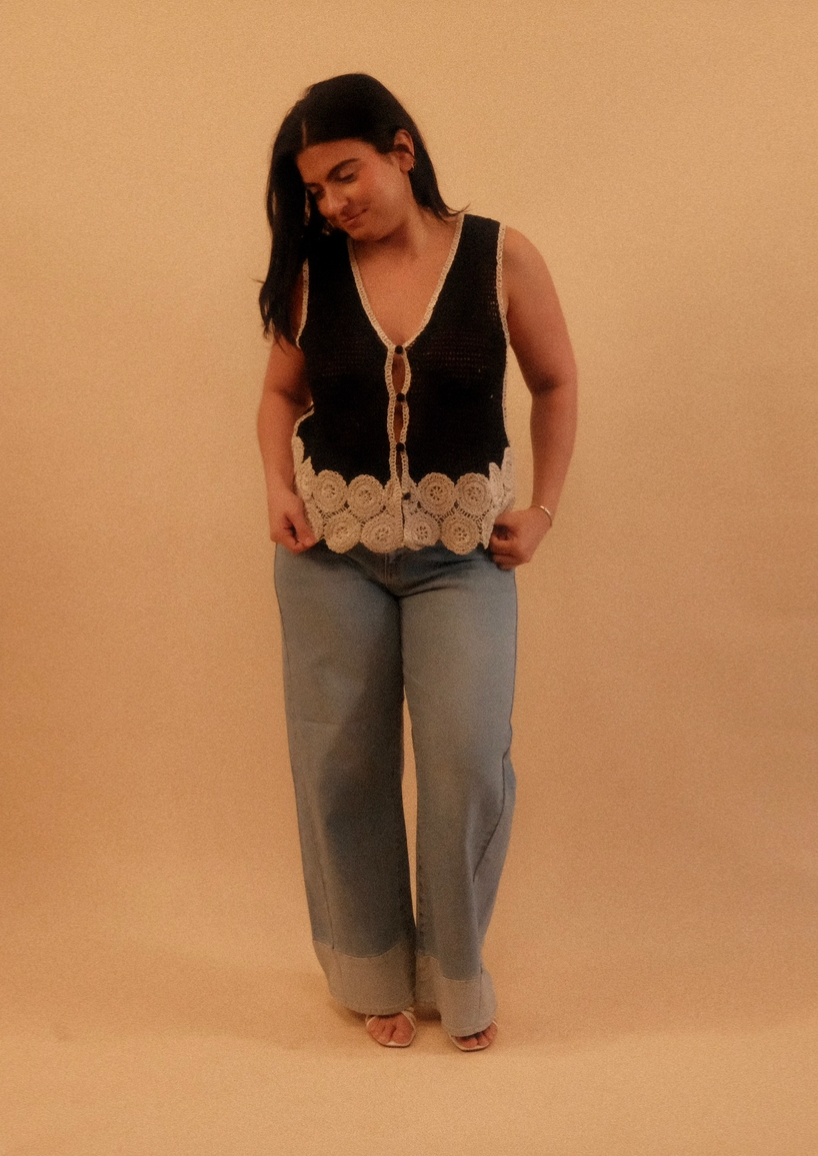 Francine Crochet Vest Top