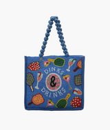 Dinks & Drinks Fully Hand-Beaded Tote