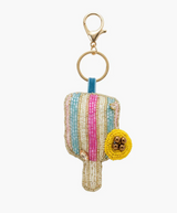Pickleball Hand Beaded Bag Charm