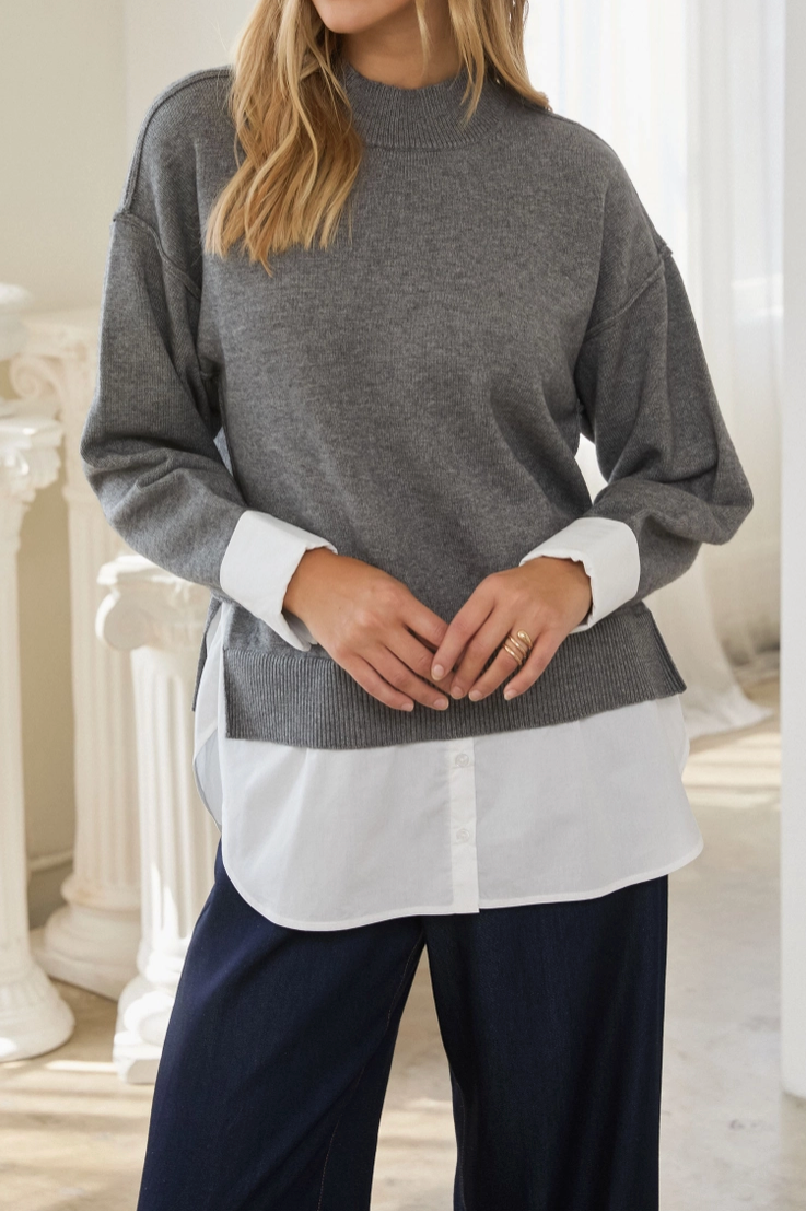 Noelle Layered Kit Sweater Top