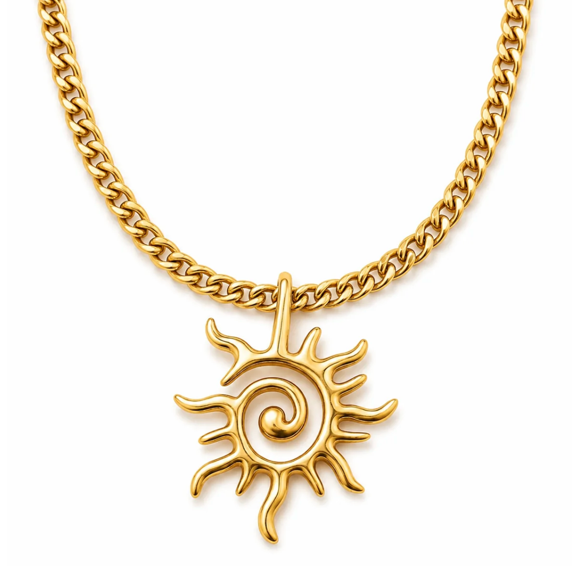 Sun Pendant Necklace