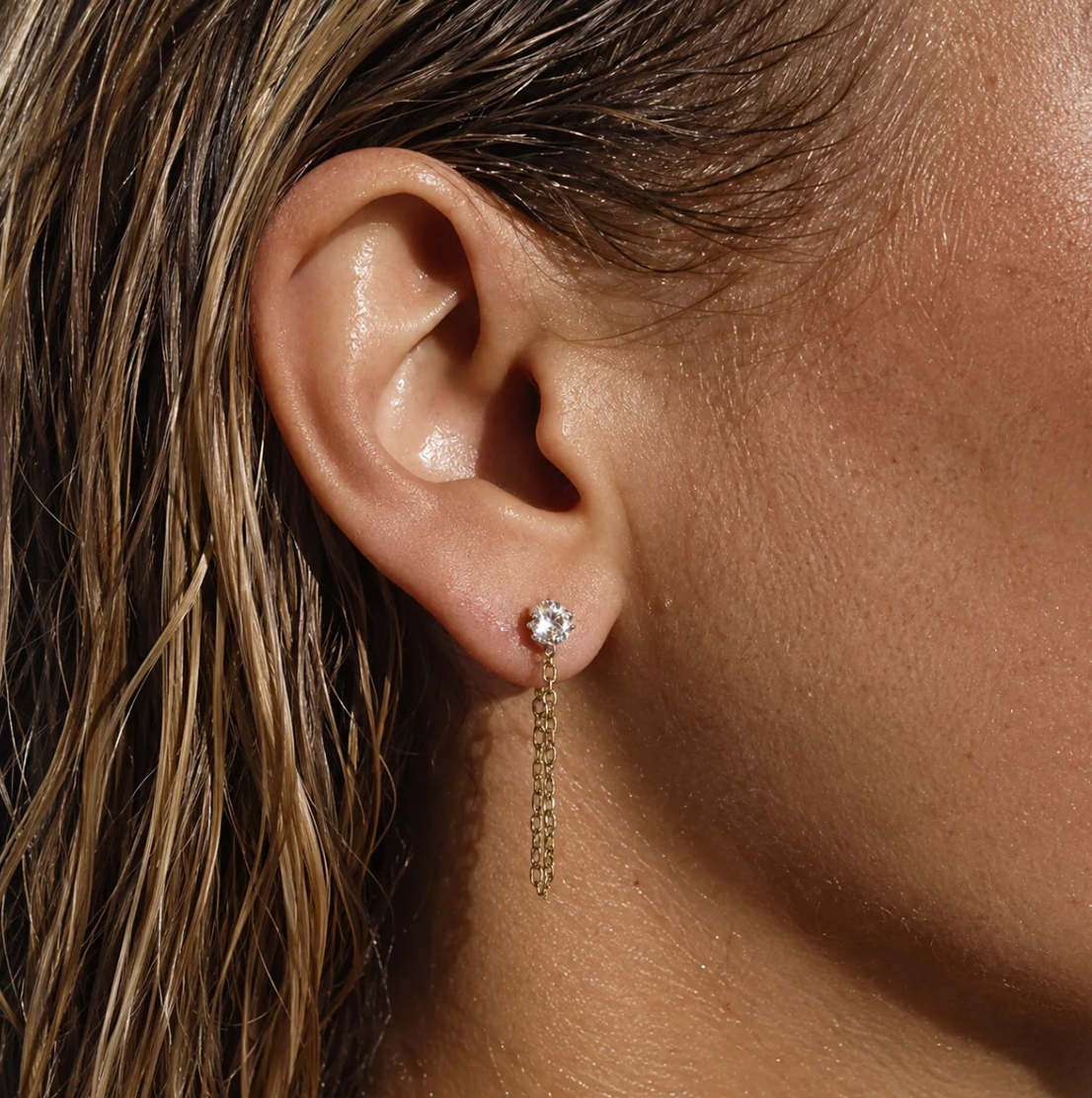 Chain Stud Earring