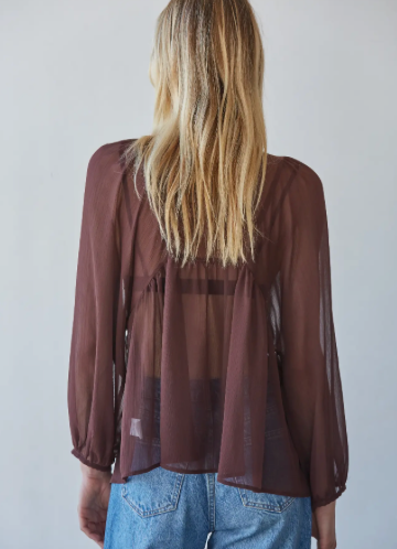 Lynette Ruffled Long Sleeve Top