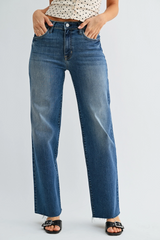 Duke Slim Palazzo with Scissor Cut Jean