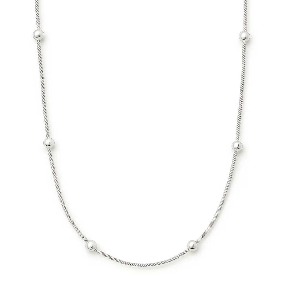 Beaded Ball Chain Necklace