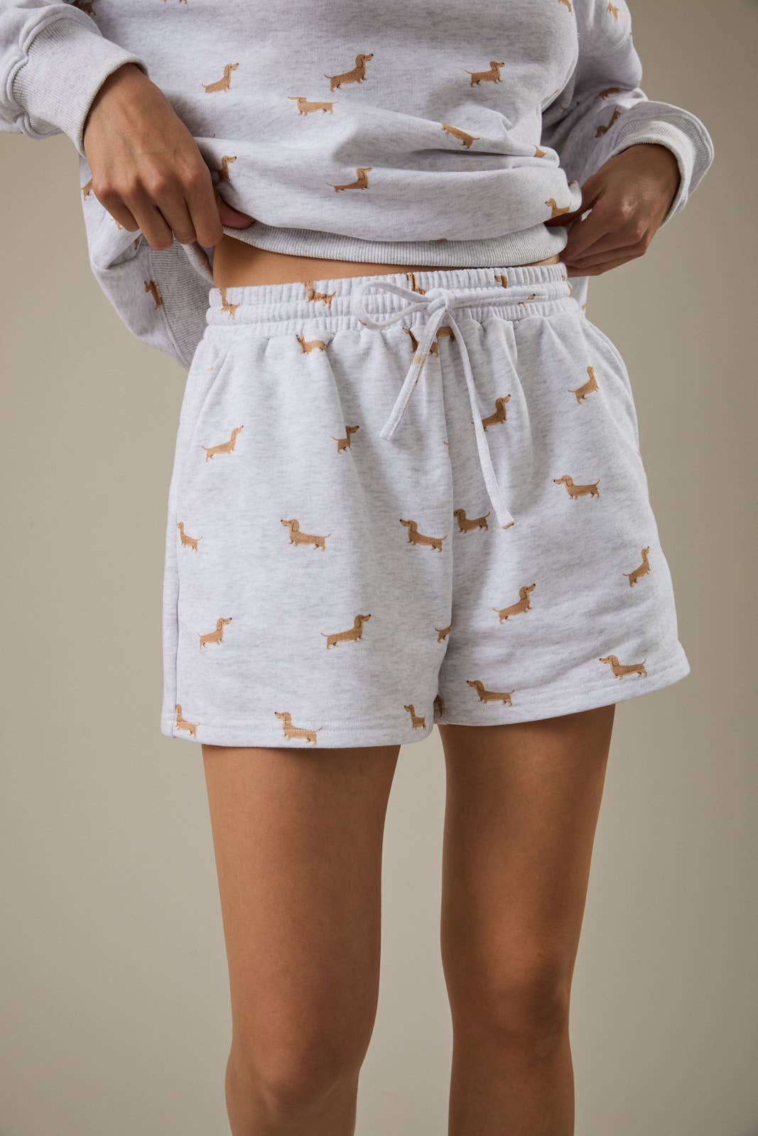 Dachshund High Waist Sweatshorts