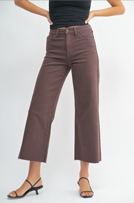 Adam Slim Wide Leg Jeans